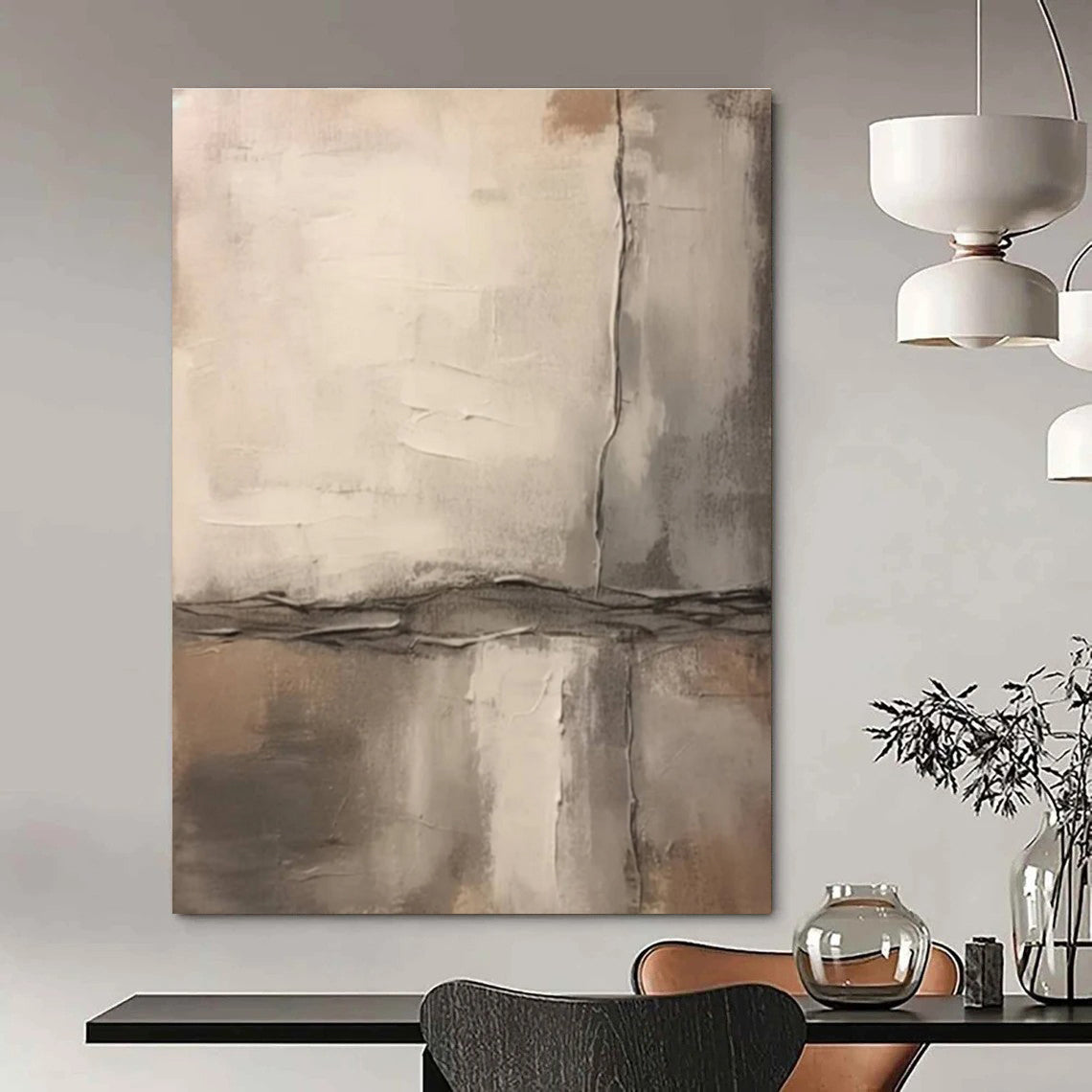 Brown Abstract Art