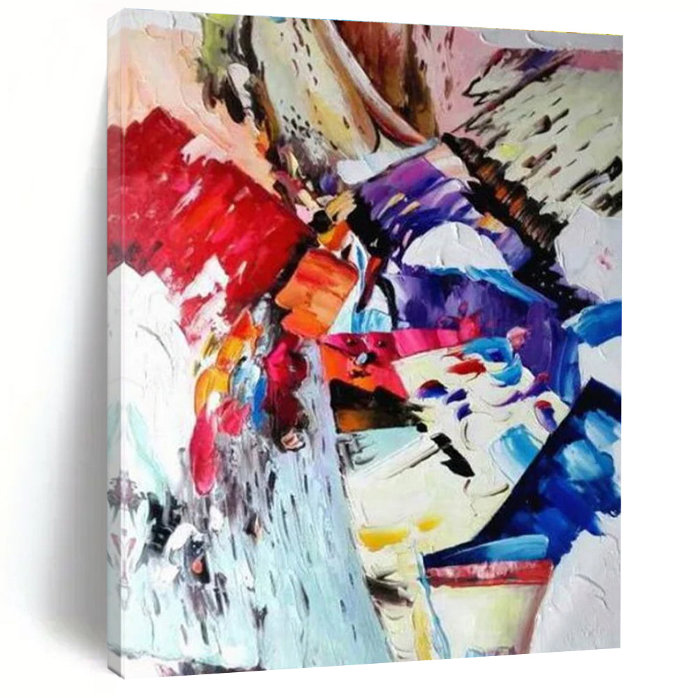 Colorful Abstract Composition Painting for Modern Living Rooms HENG420