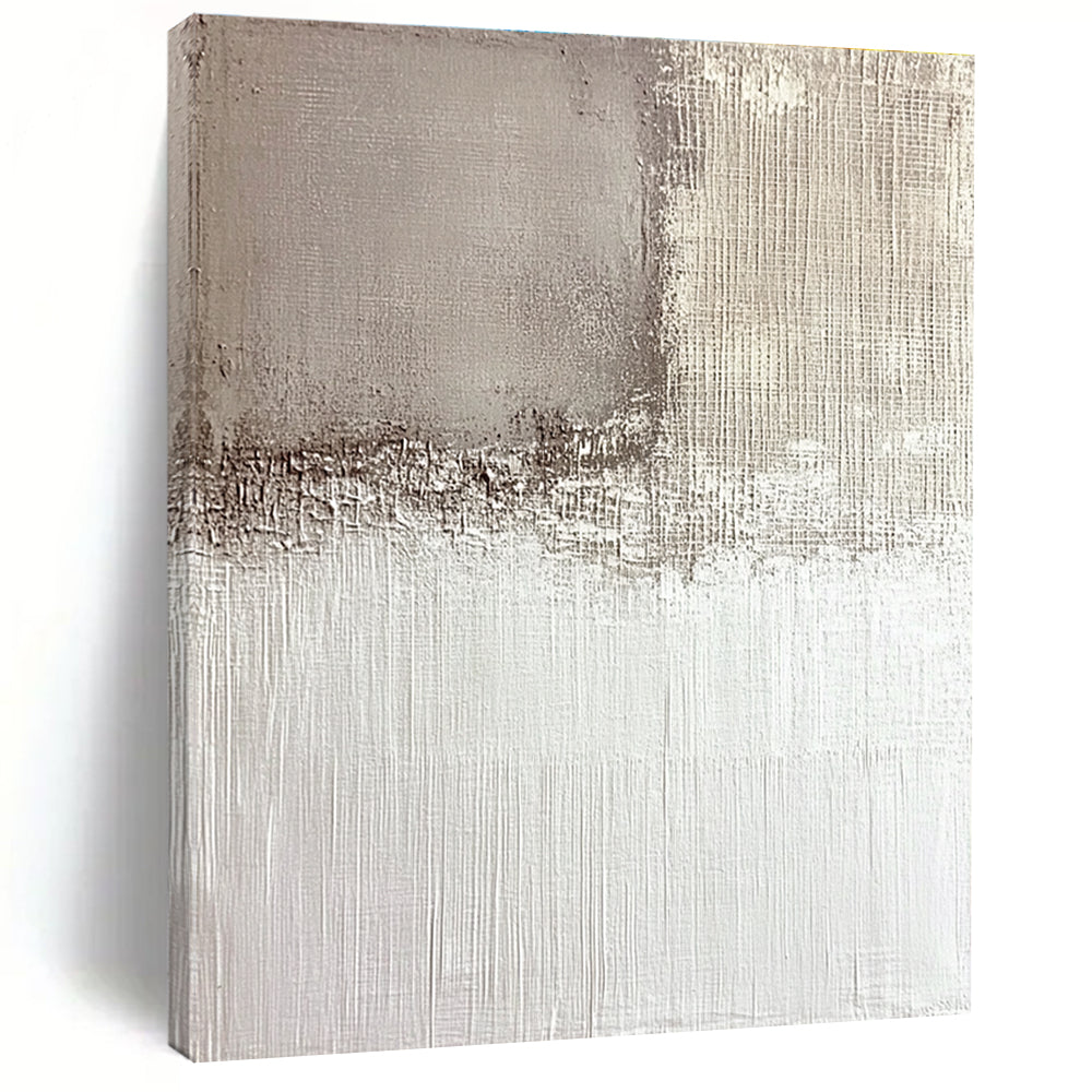 Minimalist Gray Abstract Painting with Subtle Textures WINK574