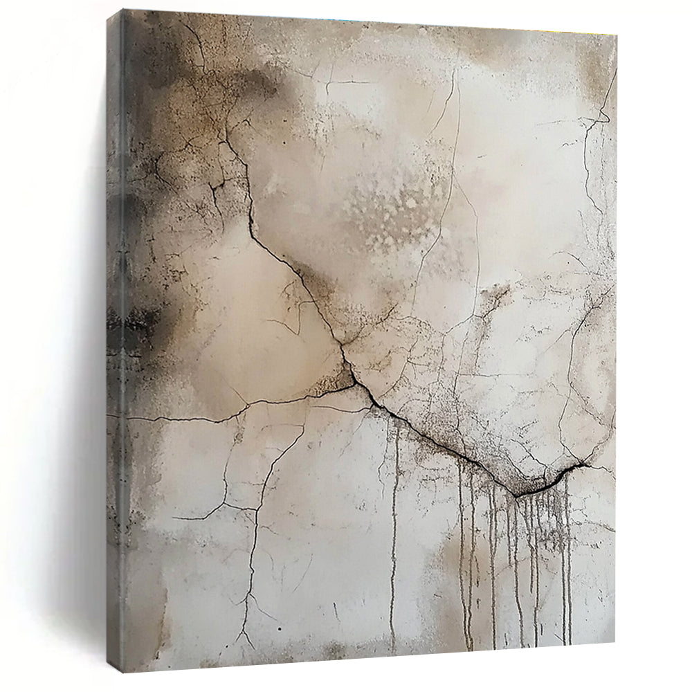 More Cracked Wall Abstract Painting with Enhanced Texture WINK565