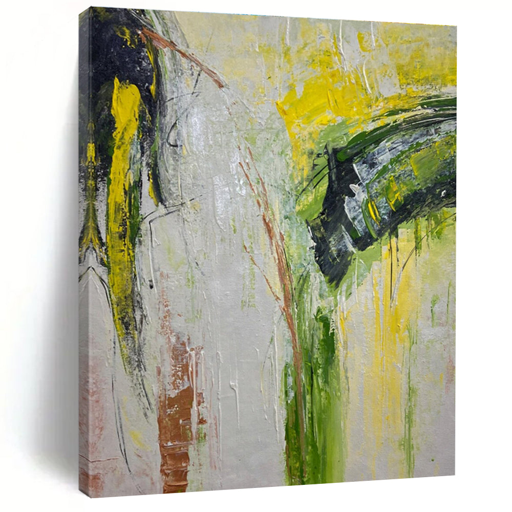 Colorful Abstract Gestures Painting for Creative Art Studios HENG458