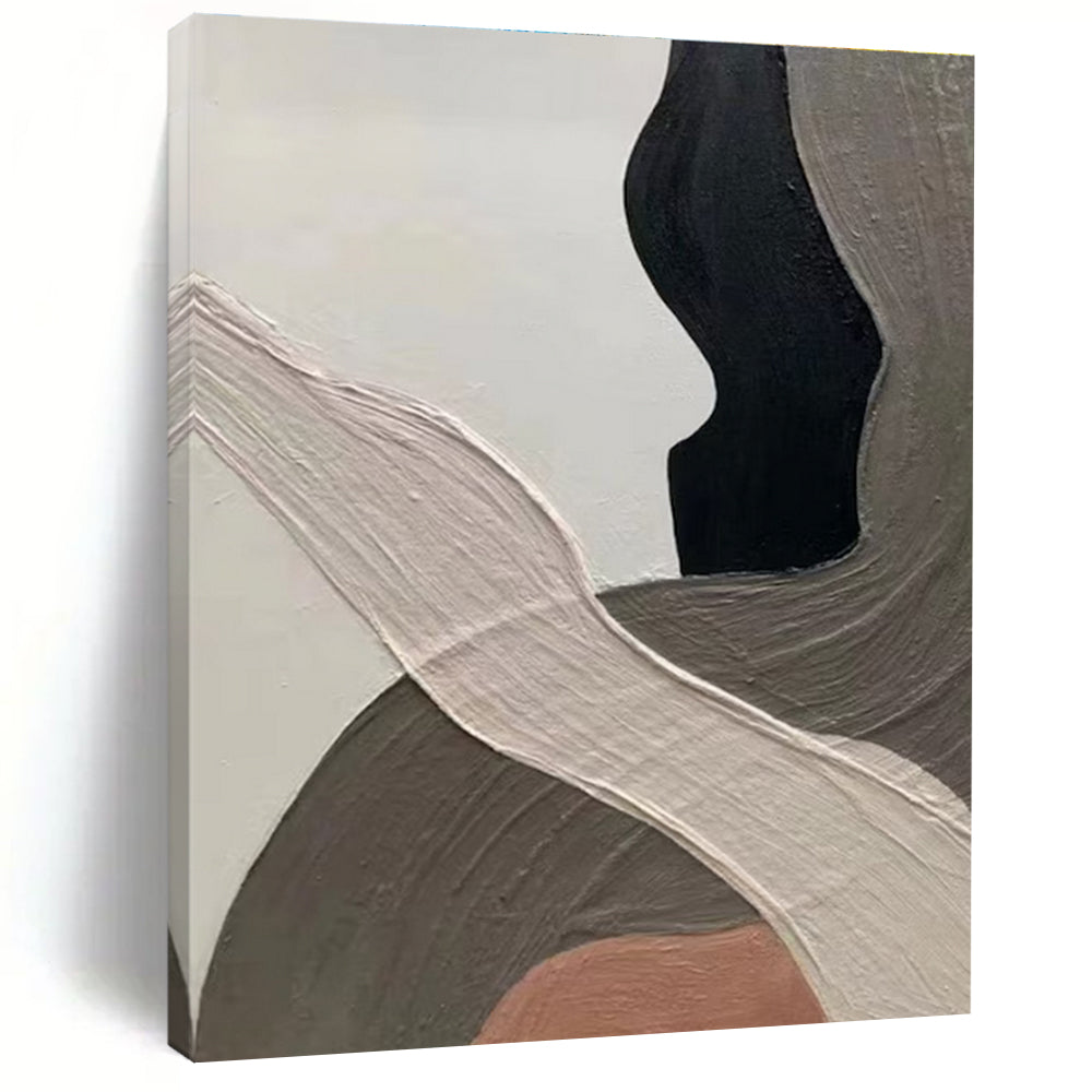 Close - Up Color - Block Abstract Painting for Modern Art Studios HENG523