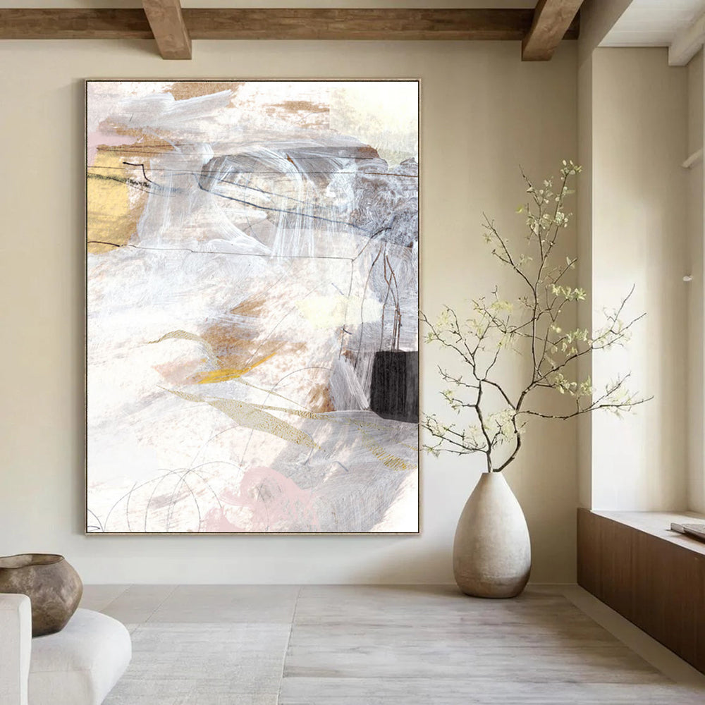 The Timeless Elegance of Beige Abstract Art
