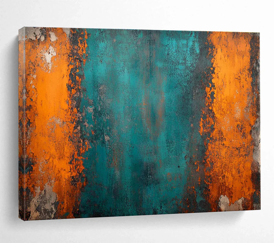 A Story of Texture and Time - The Vision Behind the Teal & Orange Abstract