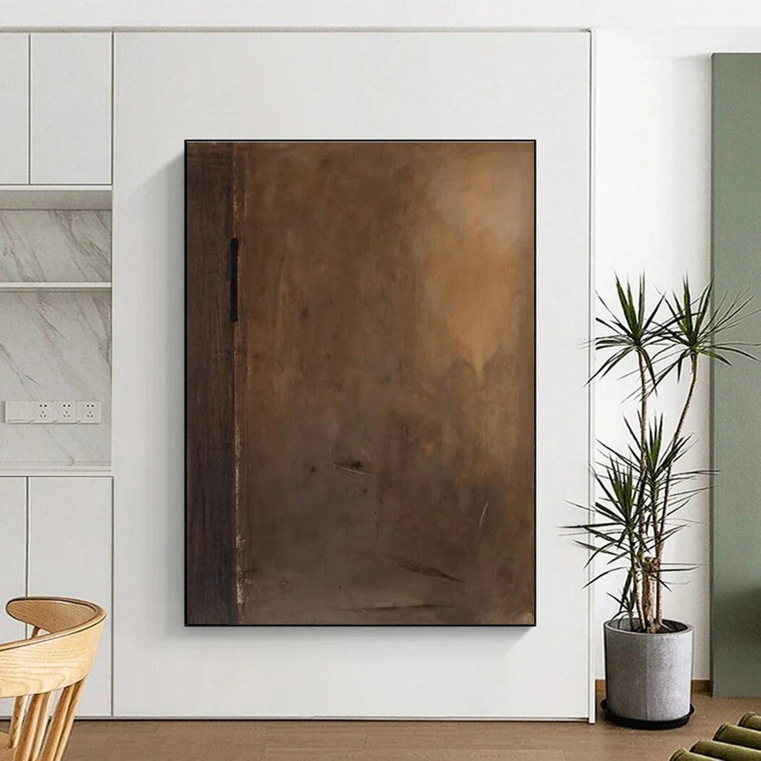 The Earthy Elegance of Brown Abstract Art