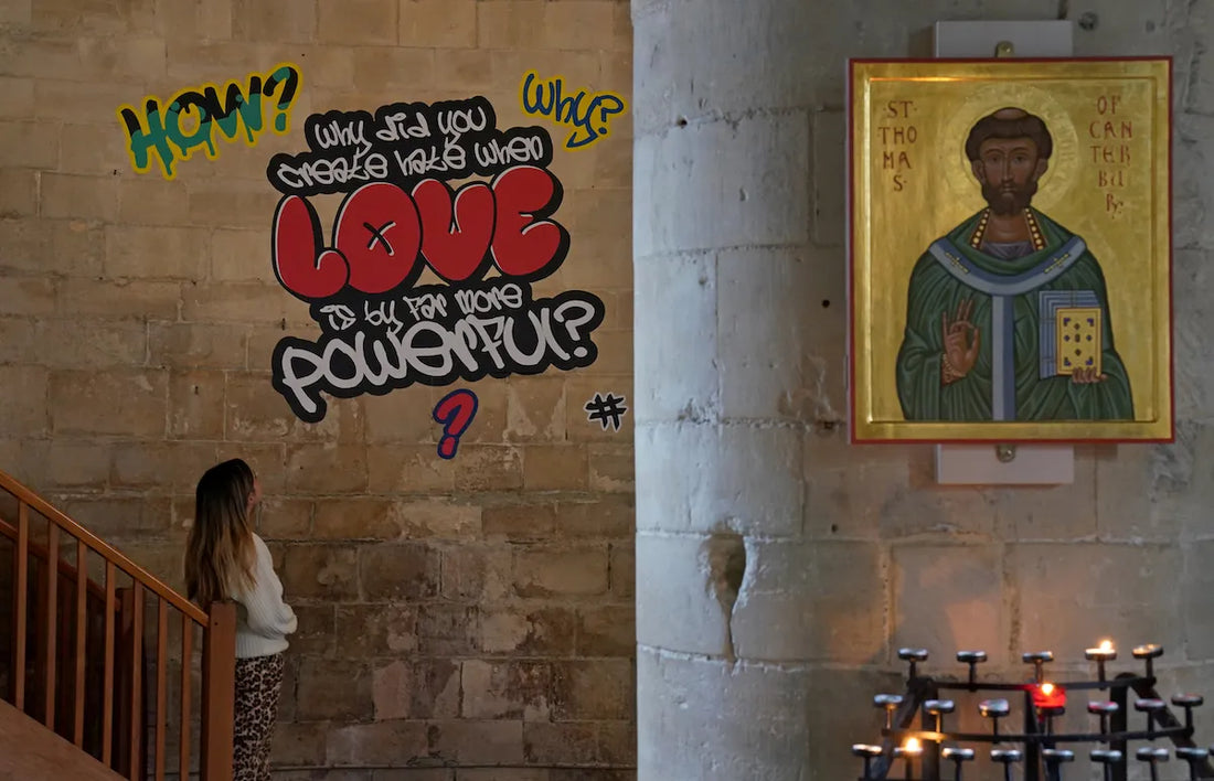 Canterbury Cathedral Graffiti Installation Sparks Debate: Artist Responds to Criticism by JD Vance and Elon Musk