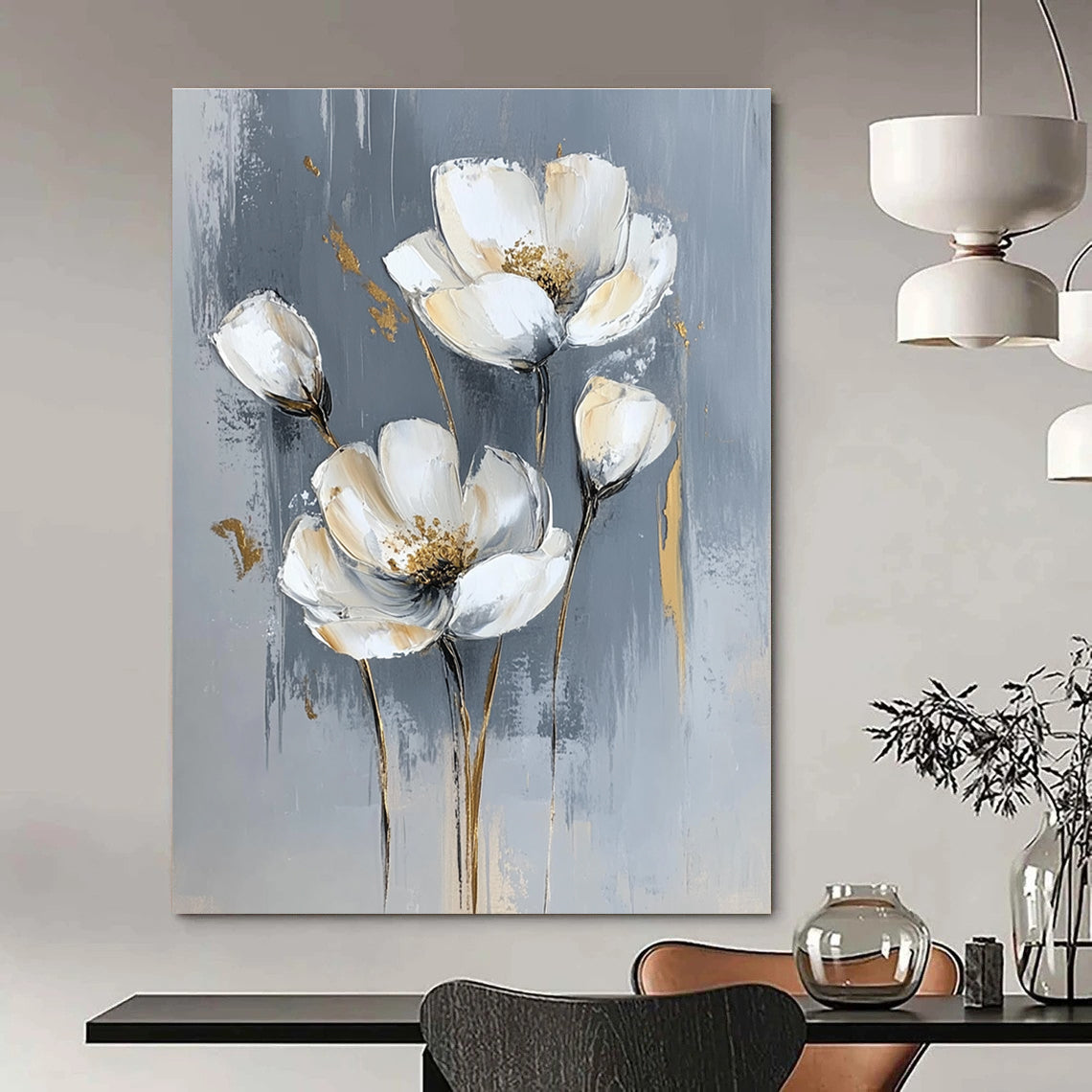 Gray Abstract Art
