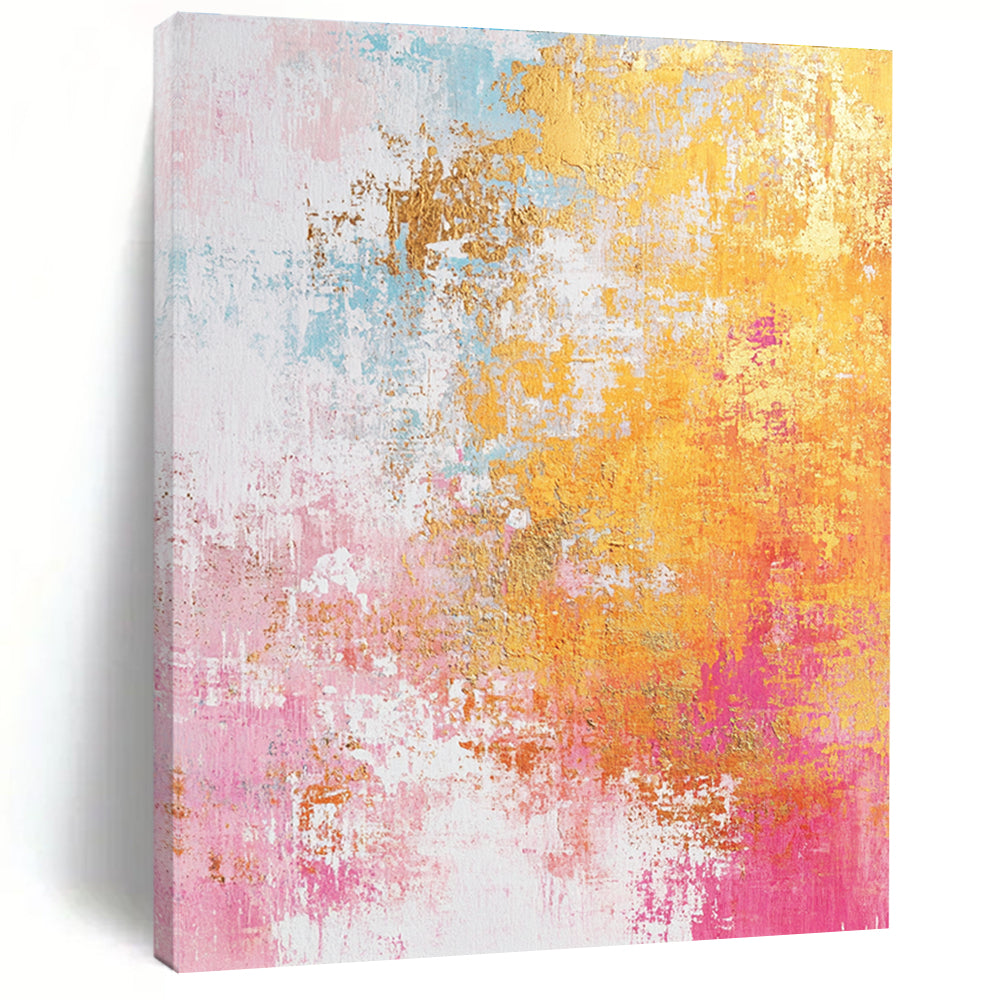 Colorful Abstract Blend Painting with Vibrant Harmony WINK331