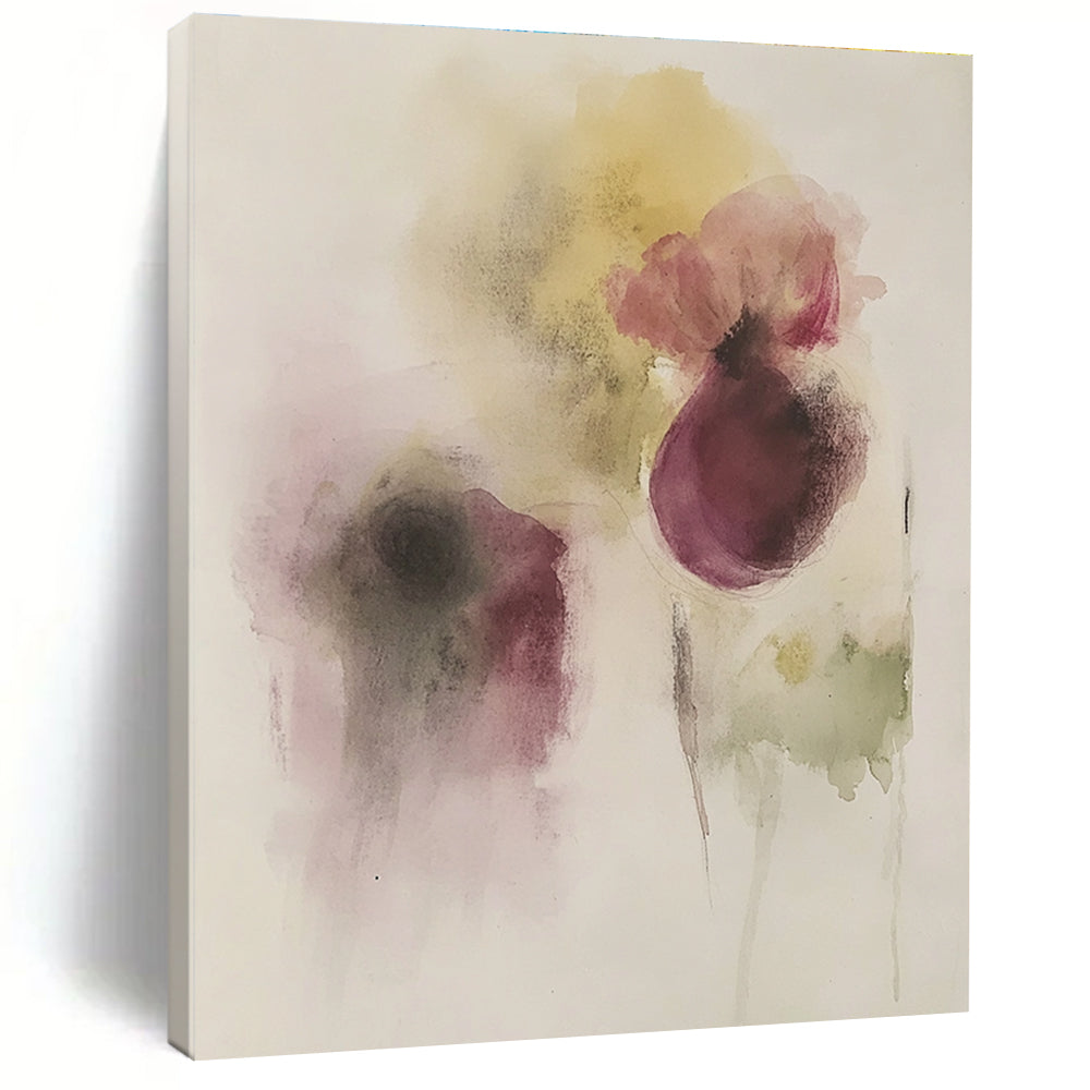 Purple Flower Abstract Painting for Luxury - Styled Salons GAB0988