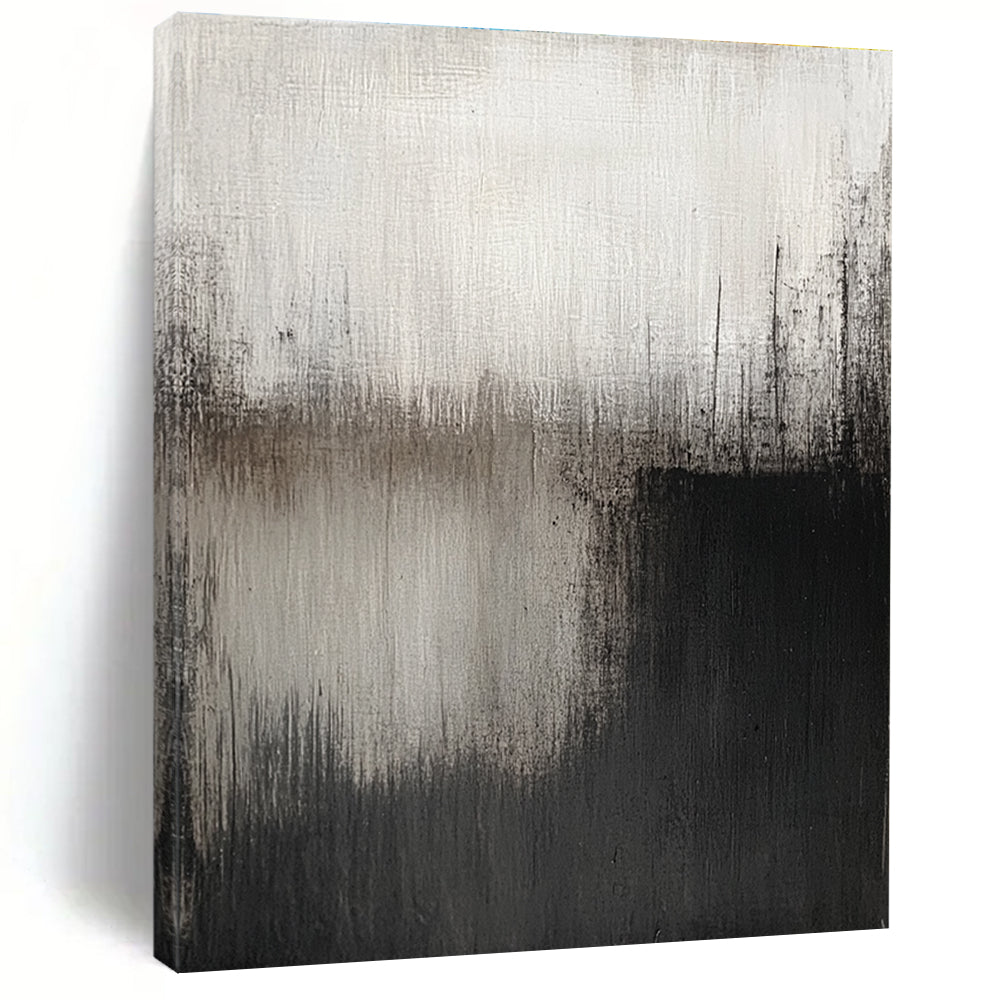 Black White Abstract - Minimalist Landscape Art GAB0559