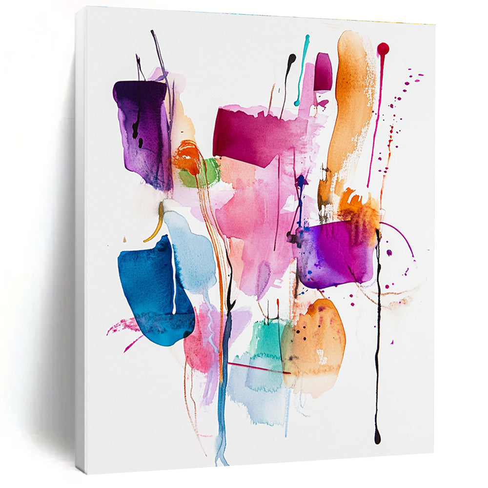 Colorful Drip Composition Abstract Painting for Art - Loving Studios GAB0992