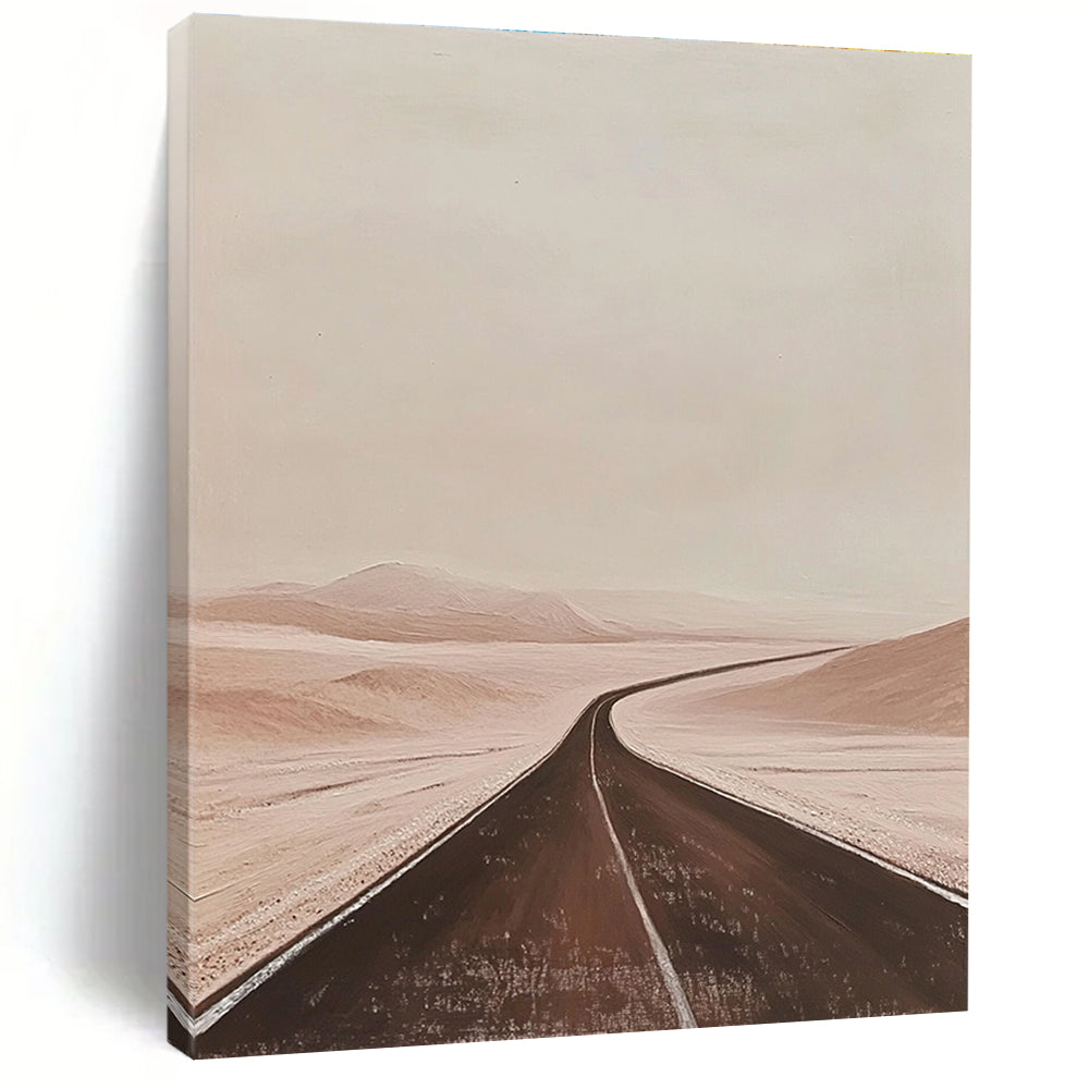 Desert Road Minimalist Landscape Abstract Painting GAB0327