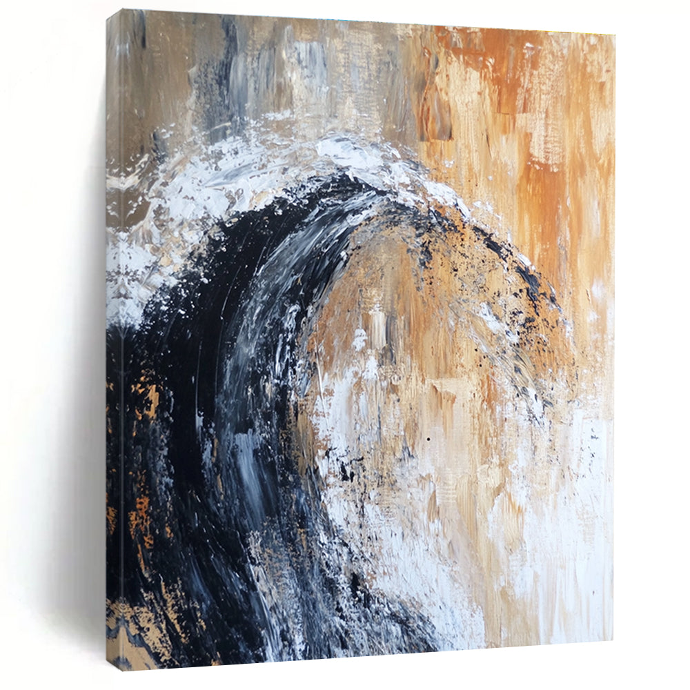Wave Abstract Painting for Coastal - Themed Restaurants GAB1037