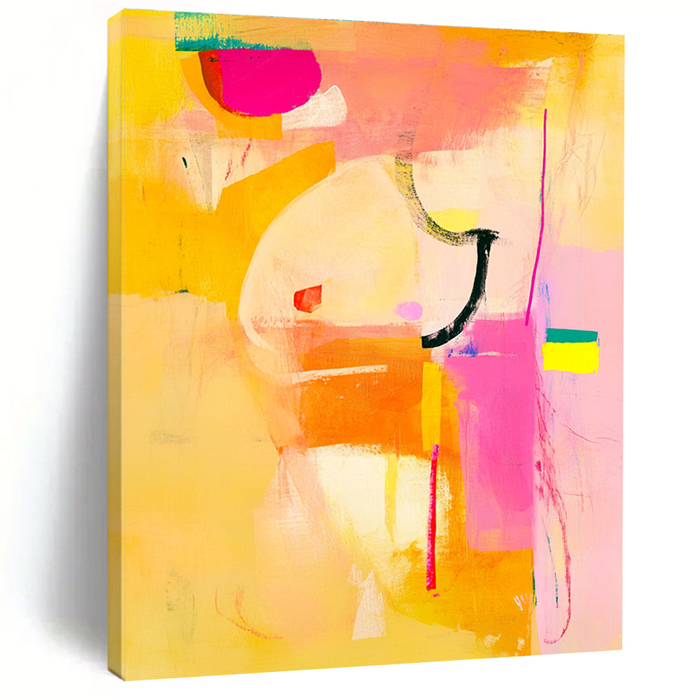Bright Colorful Abstract Painting with Lively Energy WINK297