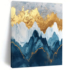 Gold Mountain Abstract - Contemporary Landscape Art GAB0555