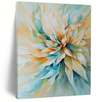 Pastel Flower Burst Abstract Painting for Charming Cafes GAB1103