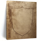 Shield Sketch Abstract Painting of Medieval Symbol GAB0121