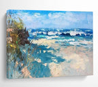 Beach Waves Abstract Painting for Surf Shop Lounges YHT438