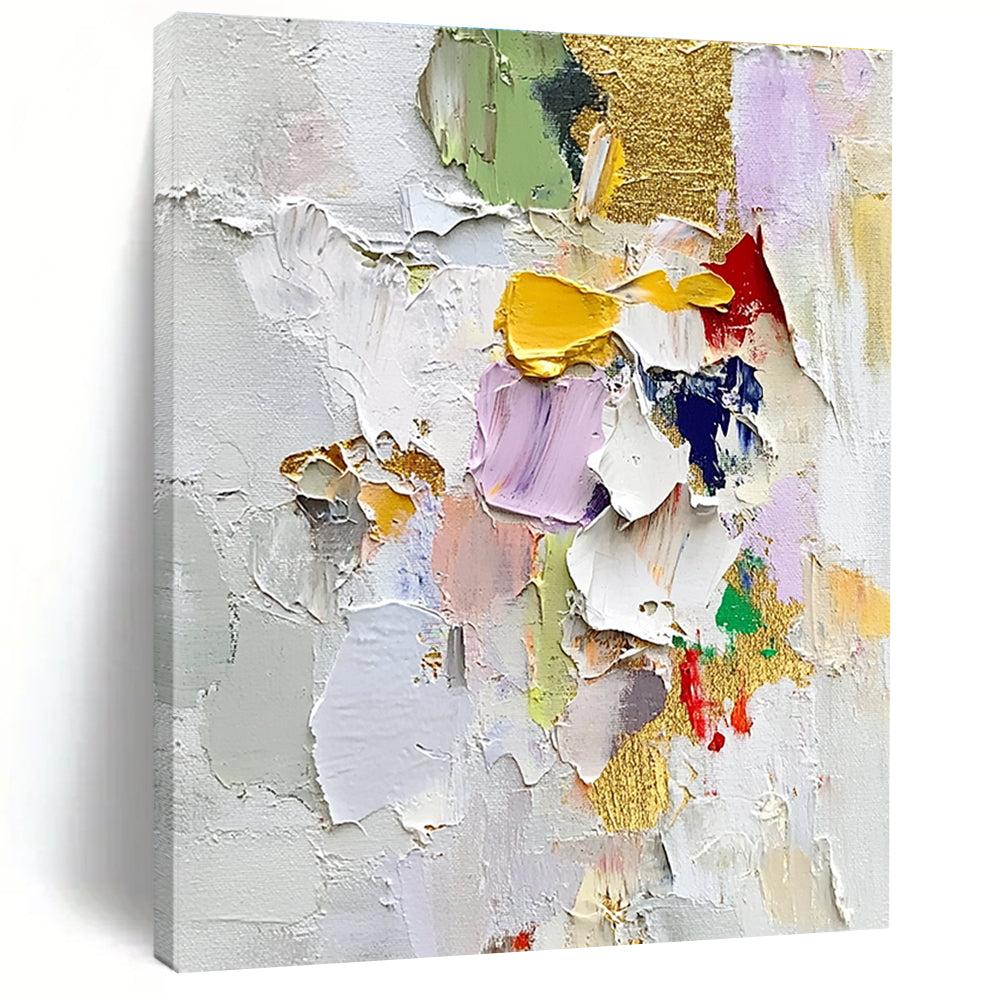 Textured Colorful Abstract Painting for Art - Lovers’ Bedrooms GAB0813