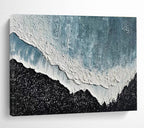 Textured Wave Abstract Painting for Ocean - Themed Galleries YHT207