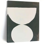 Black and White Hourglass - Monochromatic Geometric Art GAB0406