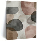 Earth Toned Abstract Shapes Painting with Organic Charm WINK724