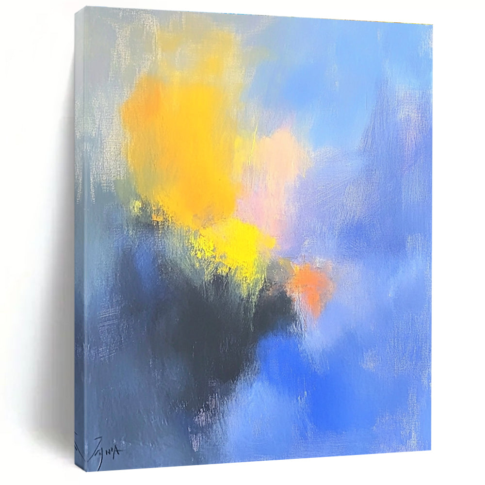 Soft Color Abstract Painting for Relaxing Nurseries GAB0758