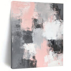 Pink and Gray Abstract Painting with Gentle Contrast WINK317