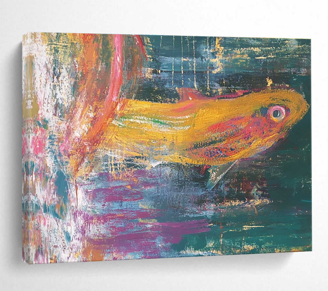 Vibrant Abstract Fish  A Splash of Color ABS034