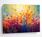 Colorful Tree Abstract Painting for Vibrant Living Rooms YHT290
