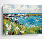 Vibrant Coastal Village  Lively Seaside ABS118