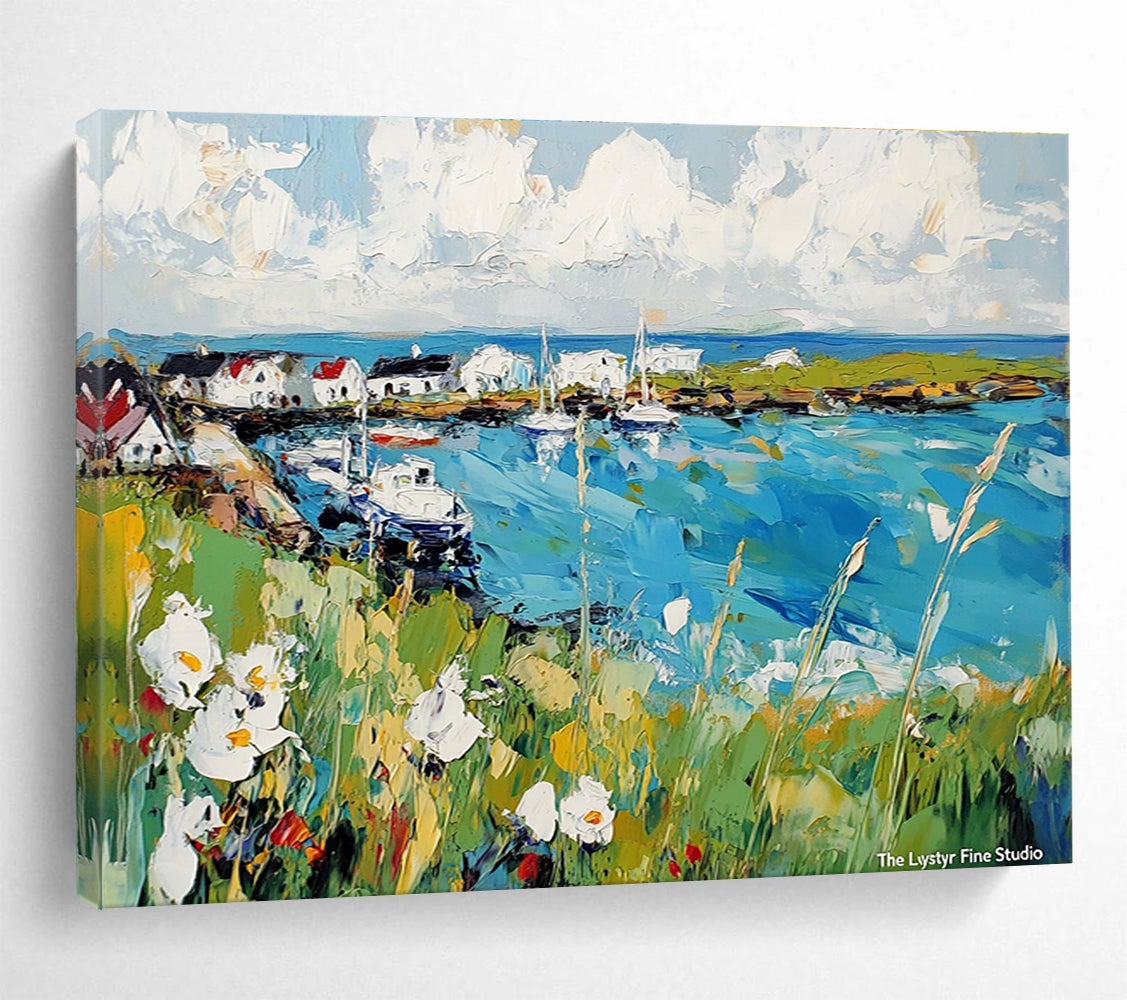 Vibrant Coastal Village  Lively Seaside ABS118