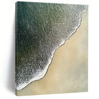 Aerial Beach View Abstract Painting for Coastal Homes GAB1455