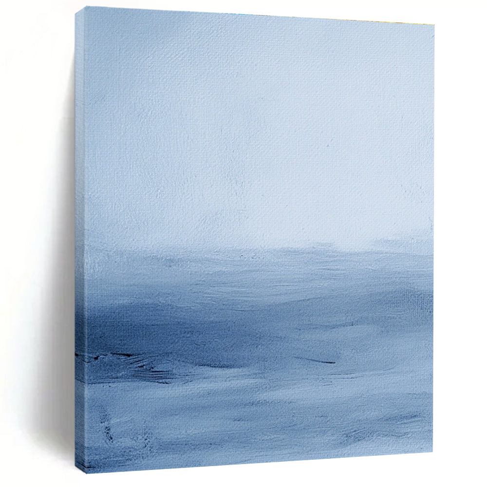 Gradient Blue Abstract Sea - Serene Coastal Abstract Art GAB0476