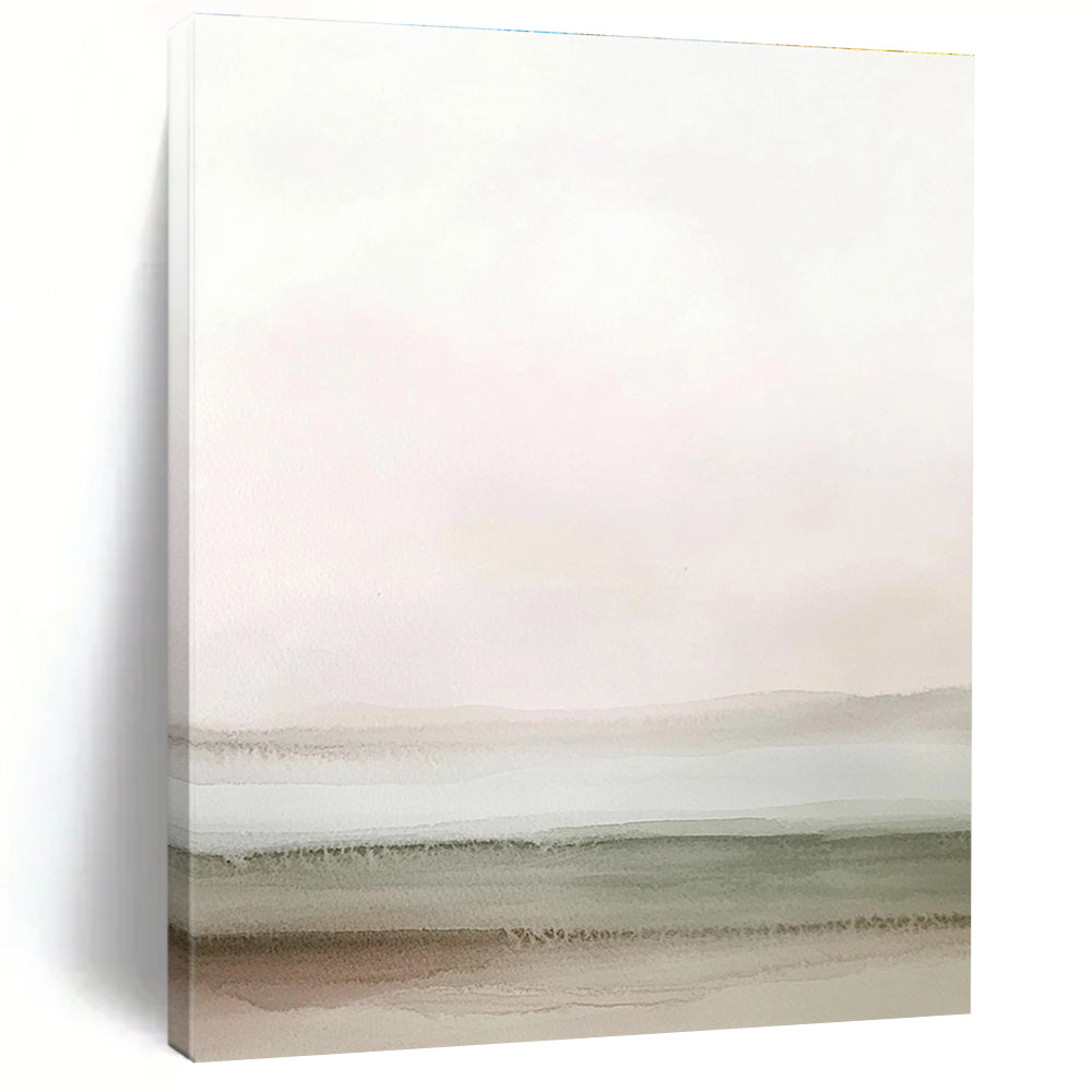Soft Pastel Landscape - Subtle Watercolor Art GAB0402