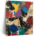 Colorful Block Abstract Painting with Vibrant Energy WINK777