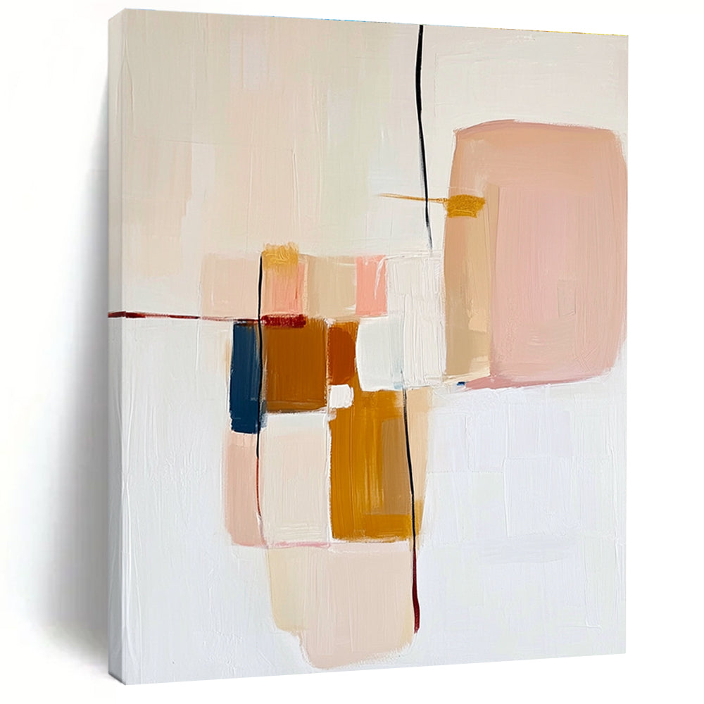 Pastel Color Block Abstract Painting for Feminine - Inspired Boutiques GAB0928