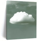 Single White Cloud Minimalist Abstract Painting GAB0351