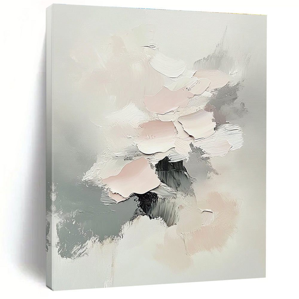 Pastel Abstract Flower Painting with Delicate Charm WINK766