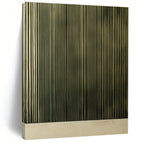 Green Corrugated Texture Minimalist Abstract Art GAB0372