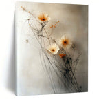 Delicate Flower Arrangement Abstract Painting for Minimalist Bedroom Decor GAB1272