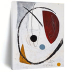 Circular Abstract Composition Painting for Modern Gallery Corridors GAB1246