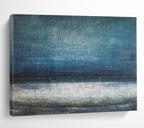 Textured Sea Abstract Painting for Coastal Meditation Rooms YHT154