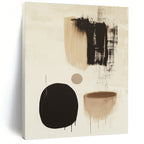 Neutral Tones Abstract Painting of Subtle Sophistication GAB0207