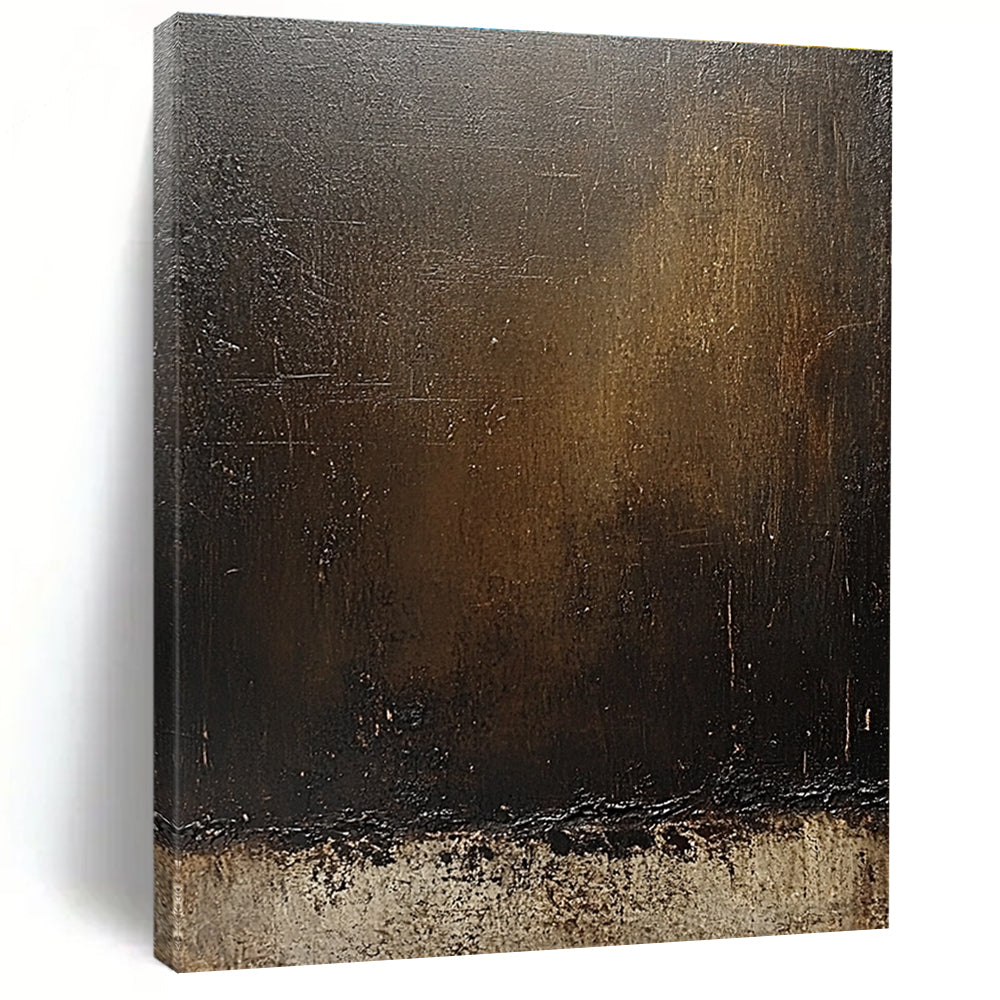 Deeper Dark Gradient Abstract Painting with Intense Atmosphere WINK292