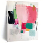 Colorful Abstract Composition Painting with Playful Energy WINK132