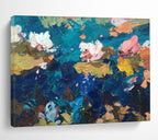 Water Lilies Abstract Painting for Modern Spa Retreats YHT482