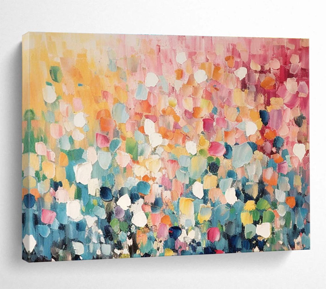 Colorful Dot Abstract Painting for Vibrant Cafes YHT161