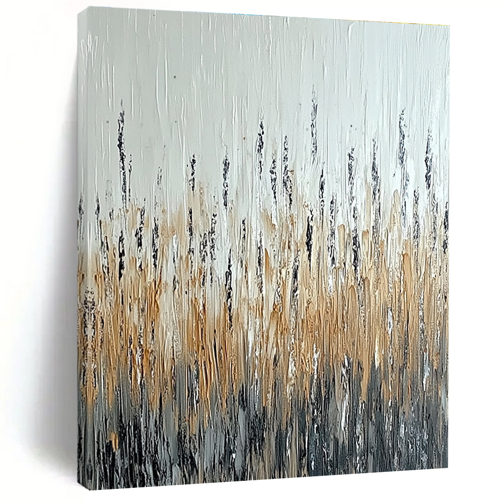 Reed - Like Abstract Painting for Nature - Inspired Decor GAB0699