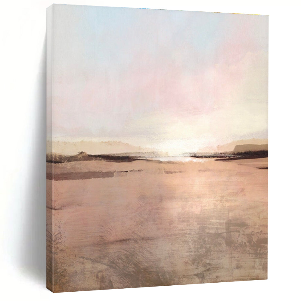 Pastel Landscape Abstract Painting for Feminine - Styled Boutiques HENG156